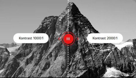 2000:1 hlbšia čierna a sýte tiene