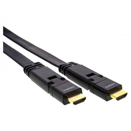 HDMI A/M - A/M 2.0 plochý High Speed kábel + ethernet kábel SAV 278-015
