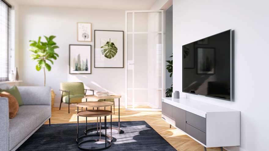 Fixný nástenný držiak pre OLED TV s uhlopriečkou od 32 do 77 palcov