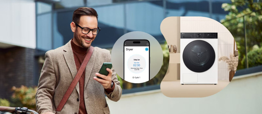 Pohodlné ovládanie sušičky odkiaľkoľvek