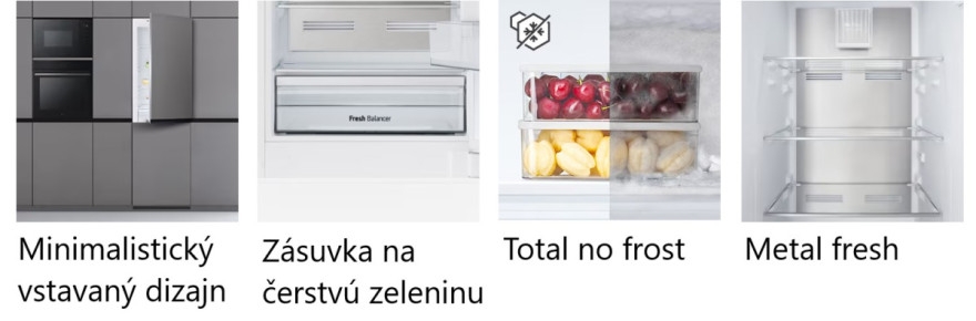 V čom sú vstavané chladničky LG výnimočné?