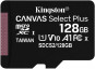 Kingston microSDCS2 Canvas Select Plus karta 128 GB + adaptér