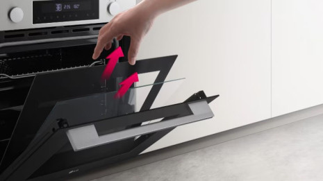 Odnímateľné dvere pre ľahké čistenie