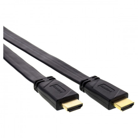 HDMI 2.0 A/M - A/M plochý High Speed kábel + ethernet kábel SAV 277-015