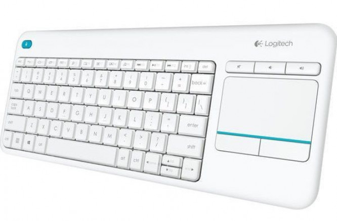 Logitech K400 Plus - biela