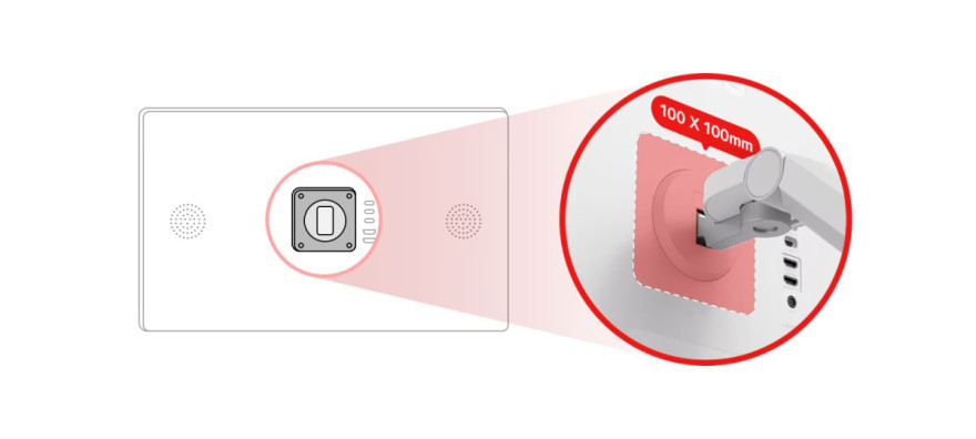 Stojan kompatibilný s VESA (100×100)