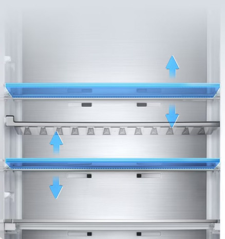 Výškovo nastaviteľné police