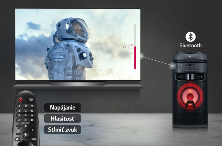 Pripojenie k televízoru cez funkciu TV Sound Sync
