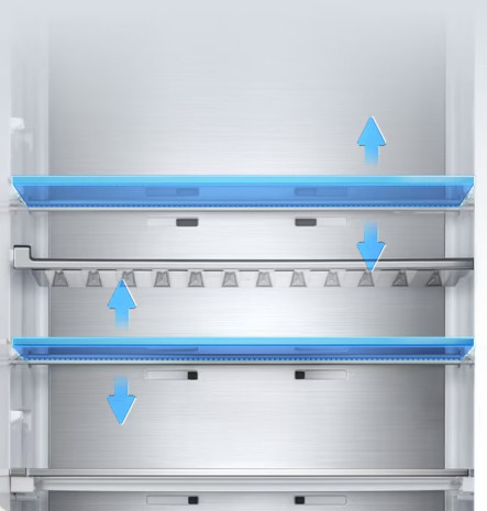 Výškovo nastaviteľné police