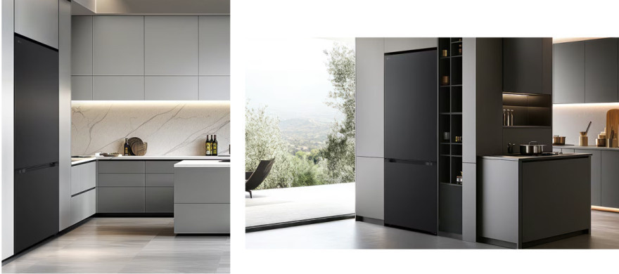 Moderný minimalistický dizajn ľahko zapadne do vašej kuchyne