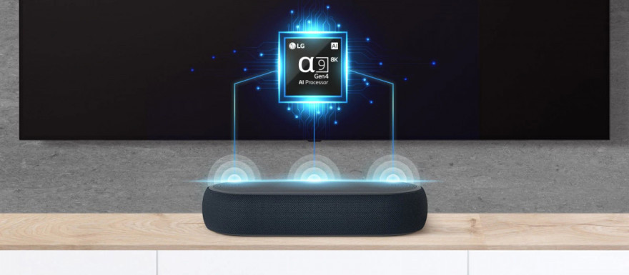 Inovujte svoj Sound Bar o procesor s podporou umelej inteligencie vášho LG TV