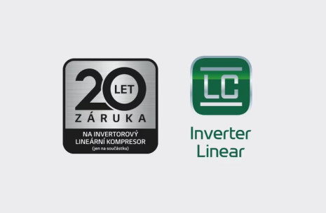 20-ročná záruka na lineárny kompresor