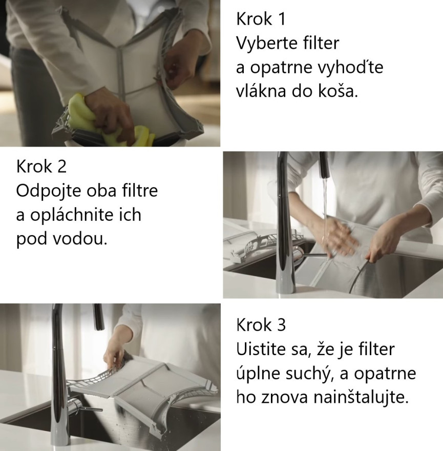 Udržuje bielizeň aj sušičku čistú